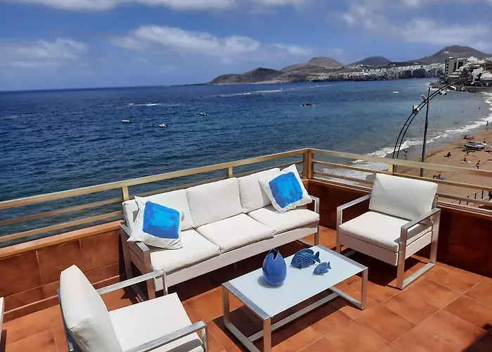 Apartamento Isamaría Terraza y Piscina en la playa Las Palmas de Gran Canaria