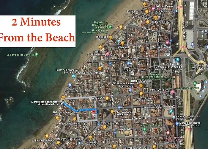 2 Min Dalla Spiaggia Loft Terrazza Casa Gialla Las Palmas de Gran Canaria